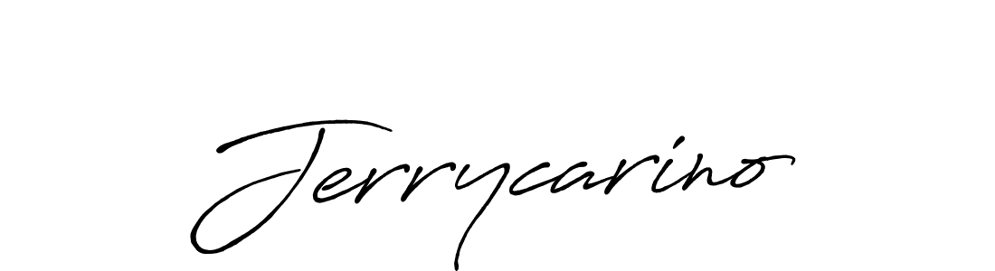 Also You can easily find your signature by using the search form. We will create Jerrycarino name handwritten signature images for you free of cost using Antro_Vectra_Bolder sign style. Jerrycarino signature style 7 images and pictures png