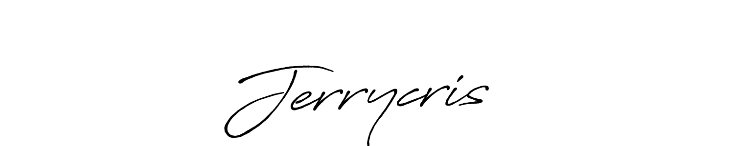 Make a beautiful signature design for name Jerrycris❤️. With this signature (Antro_Vectra_Bolder) style, you can create a handwritten signature for free. Jerrycris❤️ signature style 7 images and pictures png