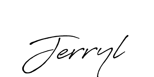 Once you've used our free online signature maker to create your best signature Antro_Vectra_Bolder style, it's time to enjoy all of the benefits that Jerryl name signing documents. Jerryl signature style 7 images and pictures png