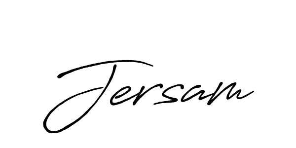 How to make Jersam name signature. Use Antro_Vectra_Bolder style for creating short signs online. This is the latest handwritten sign. Jersam signature style 7 images and pictures png