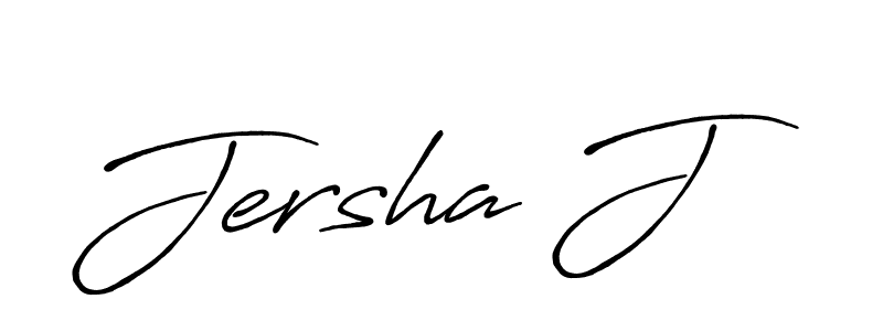 Best and Professional Signature Style for Jersha J. Antro_Vectra_Bolder Best Signature Style Collection. Jersha J signature style 7 images and pictures png