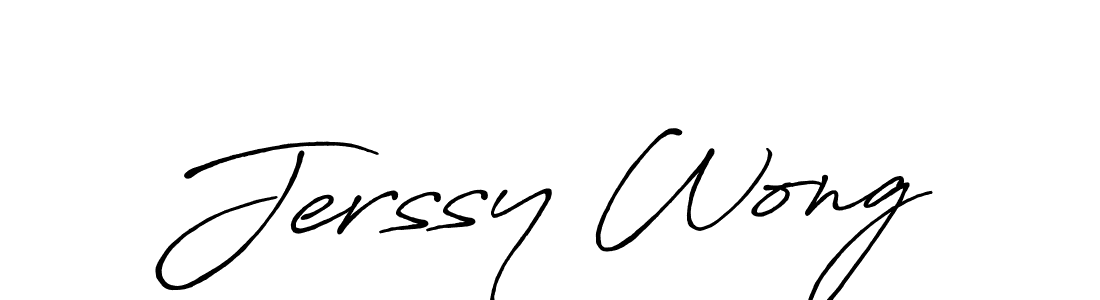 Jerssy Wong stylish signature style. Best Handwritten Sign (Antro_Vectra_Bolder) for my name. Handwritten Signature Collection Ideas for my name Jerssy Wong. Jerssy Wong signature style 7 images and pictures png