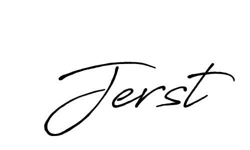 Create a beautiful signature design for name Jerst. With this signature (Antro_Vectra_Bolder) fonts, you can make a handwritten signature for free. Jerst signature style 7 images and pictures png