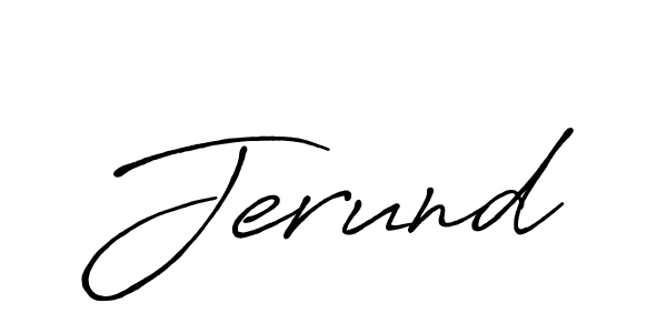 Also we have Jerund name is the best signature style. Create professional handwritten signature collection using Antro_Vectra_Bolder autograph style. Jerund signature style 7 images and pictures png