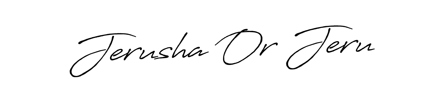 You should practise on your own different ways (Antro_Vectra_Bolder) to write your name (Jerusha Or Jeru) in signature. don't let someone else do it for you. Jerusha Or Jeru signature style 7 images and pictures png