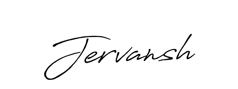 Make a beautiful signature design for name Jervansh. With this signature (Antro_Vectra_Bolder) style, you can create a handwritten signature for free. Jervansh signature style 7 images and pictures png