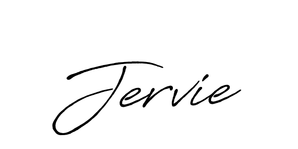Similarly Antro_Vectra_Bolder is the best handwritten signature design. Signature creator online .You can use it as an online autograph creator for name Jervie. Jervie signature style 7 images and pictures png