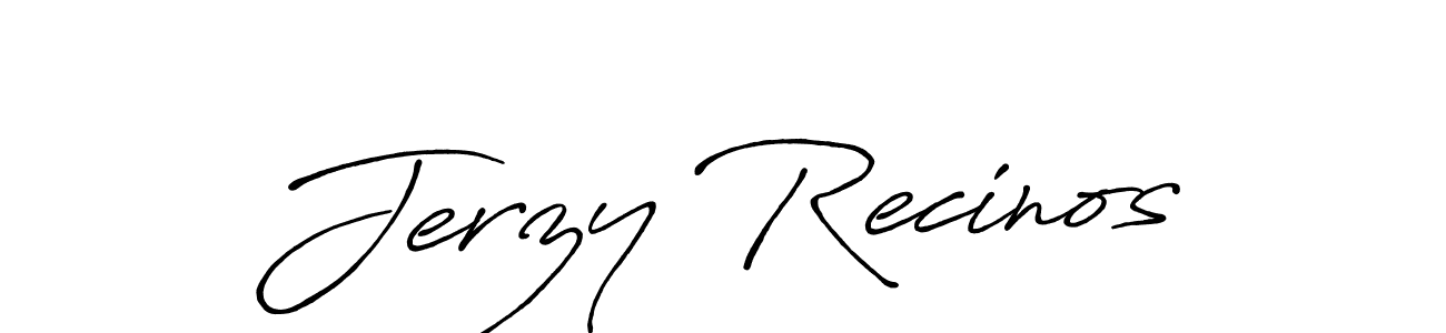 Once you've used our free online signature maker to create your best signature Antro_Vectra_Bolder style, it's time to enjoy all of the benefits that Jerzy Recinos name signing documents. Jerzy Recinos signature style 7 images and pictures png