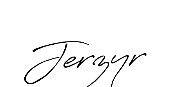 The best way (Antro_Vectra_Bolder) to make a short signature is to pick only two or three words in your name. The name Jerzyr include a total of six letters. For converting this name. Jerzyr signature style 7 images and pictures png