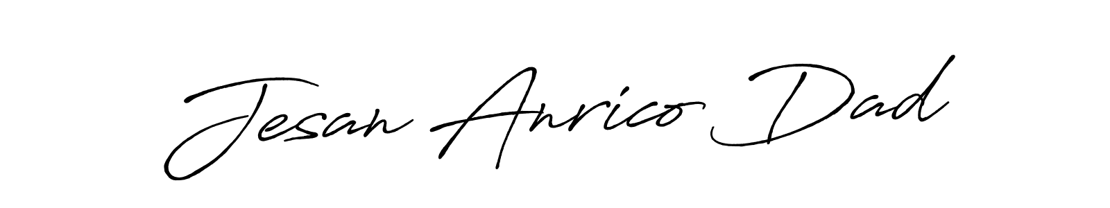 Use a signature maker to create a handwritten signature online. With this signature software, you can design (Antro_Vectra_Bolder) your own signature for name Jesan Anrico Dad. Jesan Anrico Dad signature style 7 images and pictures png