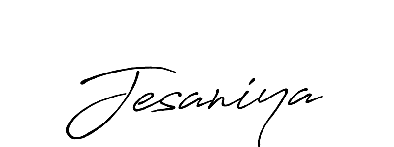 Design your own signature with our free online signature maker. With this signature software, you can create a handwritten (Antro_Vectra_Bolder) signature for name Jesaniya. Jesaniya signature style 7 images and pictures png