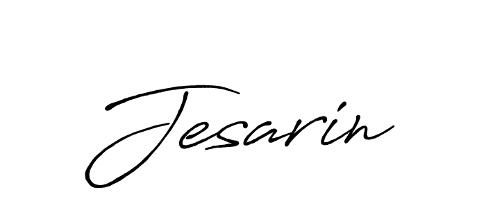 Design your own signature with our free online signature maker. With this signature software, you can create a handwritten (Antro_Vectra_Bolder) signature for name Jesarin. Jesarin signature style 7 images and pictures png