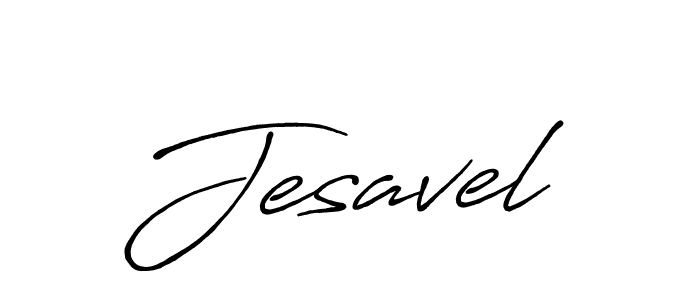 You should practise on your own different ways (Antro_Vectra_Bolder) to write your name (Jesavel) in signature. don't let someone else do it for you. Jesavel signature style 7 images and pictures png