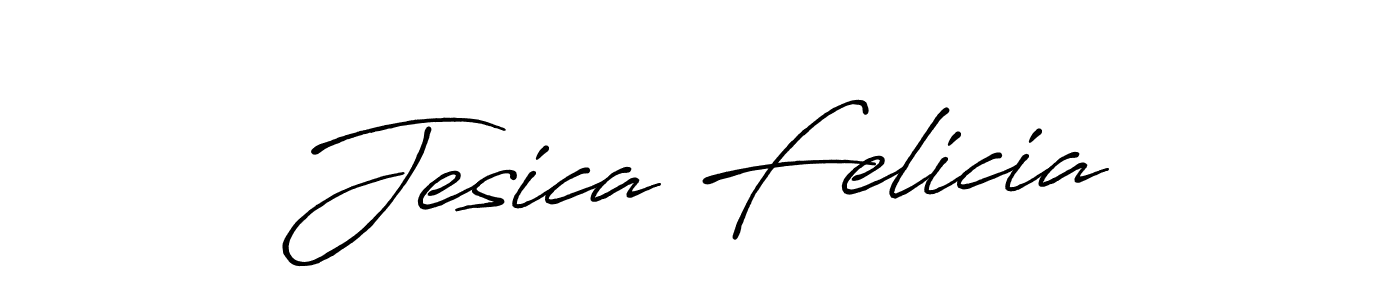 if you are searching for the best signature style for your name Jesica Felicia. so please give up your signature search. here we have designed multiple signature styles  using Antro_Vectra_Bolder. Jesica Felicia signature style 7 images and pictures png