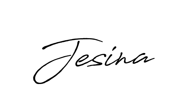 Design your own signature with our free online signature maker. With this signature software, you can create a handwritten (Antro_Vectra_Bolder) signature for name Jesina. Jesina signature style 7 images and pictures png