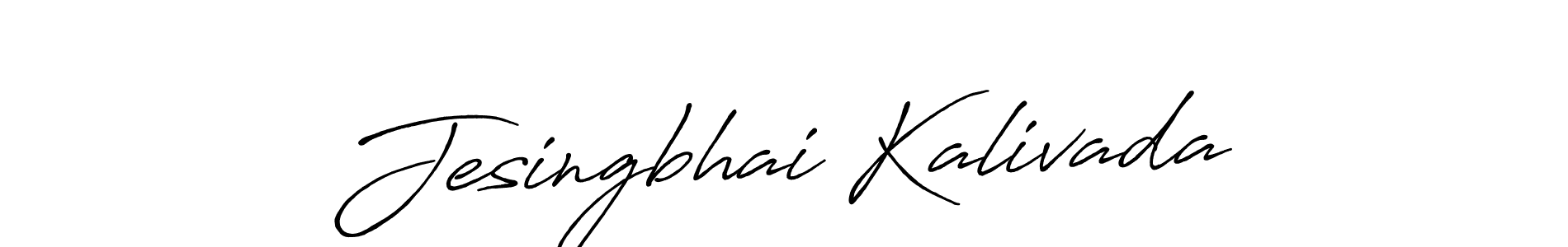 The best way (Antro_Vectra_Bolder) to make a short signature is to pick only two or three words in your name. The name Jesingbhai Kalivada include a total of six letters. For converting this name. Jesingbhai Kalivada signature style 7 images and pictures png