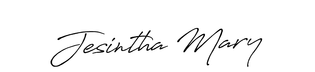 Also we have Jesintha Mary name is the best signature style. Create professional handwritten signature collection using Antro_Vectra_Bolder autograph style. Jesintha Mary signature style 7 images and pictures png