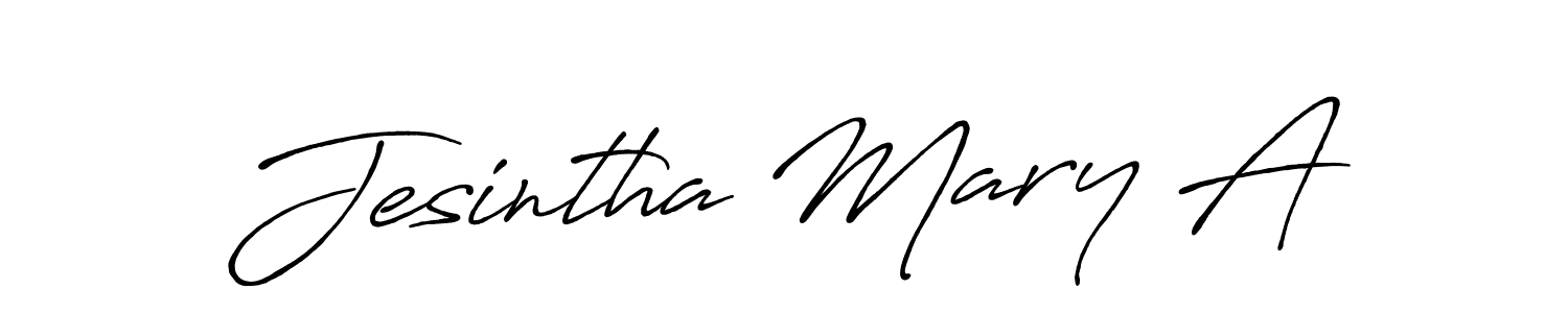 You can use this online signature creator to create a handwritten signature for the name Jesintha Mary A. This is the best online autograph maker. Jesintha Mary A signature style 7 images and pictures png