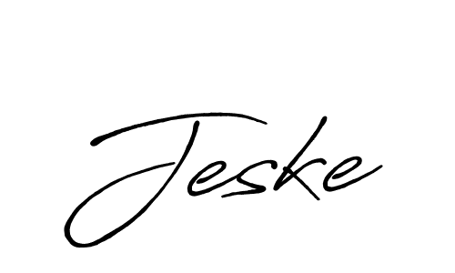 You should practise on your own different ways (Antro_Vectra_Bolder) to write your name (Jeske) in signature. don't let someone else do it for you. Jeske signature style 7 images and pictures png