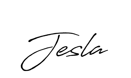 You should practise on your own different ways (Antro_Vectra_Bolder) to write your name (Jesla) in signature. don't let someone else do it for you. Jesla signature style 7 images and pictures png