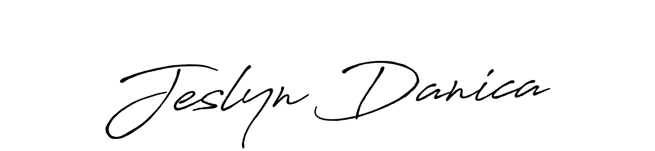 Make a beautiful signature design for name Jeslyn Danica. Use this online signature maker to create a handwritten signature for free. Jeslyn Danica signature style 7 images and pictures png