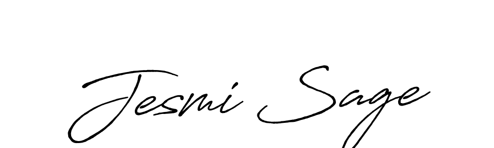 Similarly Antro_Vectra_Bolder is the best handwritten signature design. Signature creator online .You can use it as an online autograph creator for name Jesmi Sage. Jesmi Sage signature style 7 images and pictures png