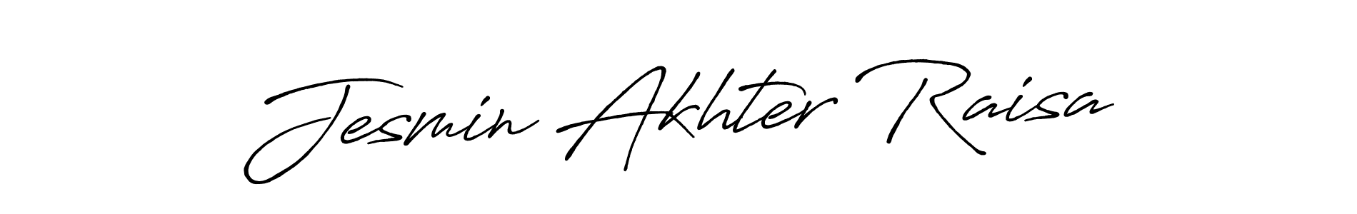Make a short Jesmin Akhter Raisa signature style. Manage your documents anywhere anytime using Antro_Vectra_Bolder. Create and add eSignatures, submit forms, share and send files easily. Jesmin Akhter Raisa signature style 7 images and pictures png