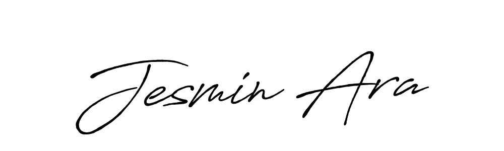 Make a beautiful signature design for name Jesmin Ara. With this signature (Antro_Vectra_Bolder) style, you can create a handwritten signature for free. Jesmin Ara signature style 7 images and pictures png