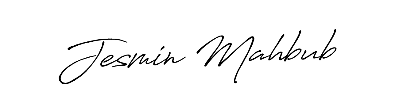 Once you've used our free online signature maker to create your best signature Antro_Vectra_Bolder style, it's time to enjoy all of the benefits that Jesmin Mahbub name signing documents. Jesmin Mahbub signature style 7 images and pictures png