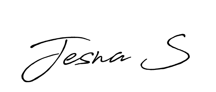 Also You can easily find your signature by using the search form. We will create Jesna S name handwritten signature images for you free of cost using Antro_Vectra_Bolder sign style. Jesna S signature style 7 images and pictures png