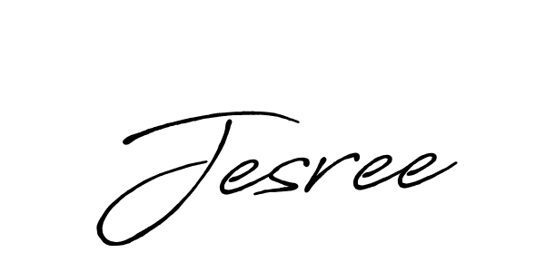Jesree stylish signature style. Best Handwritten Sign (Antro_Vectra_Bolder) for my name. Handwritten Signature Collection Ideas for my name Jesree. Jesree signature style 7 images and pictures png