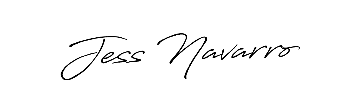 Create a beautiful signature design for name Jess Navarro. With this signature (Antro_Vectra_Bolder) fonts, you can make a handwritten signature for free. Jess Navarro signature style 7 images and pictures png