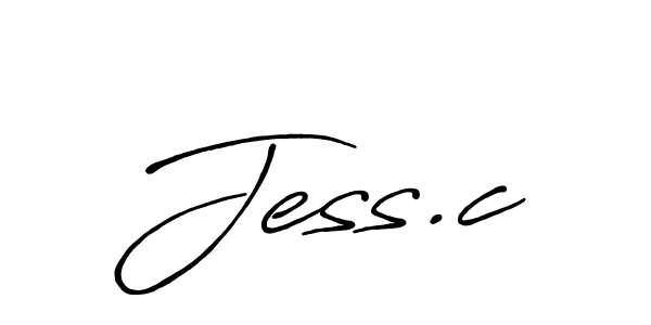 Design your own signature with our free online signature maker. With this signature software, you can create a handwritten (Antro_Vectra_Bolder) signature for name Jess.c. Jess.c signature style 7 images and pictures png