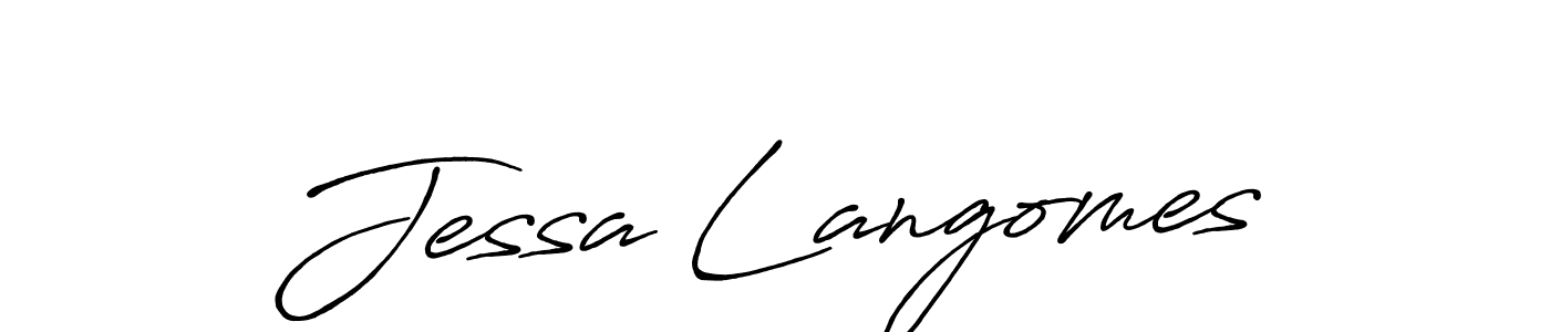 It looks lik you need a new signature style for name Jessa Langomes. Design unique handwritten (Antro_Vectra_Bolder) signature with our free signature maker in just a few clicks. Jessa Langomes signature style 7 images and pictures png