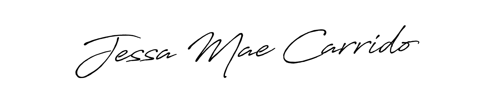 Jessa Mae Carrido stylish signature style. Best Handwritten Sign (Antro_Vectra_Bolder) for my name. Handwritten Signature Collection Ideas for my name Jessa Mae Carrido. Jessa Mae Carrido signature style 7 images and pictures png