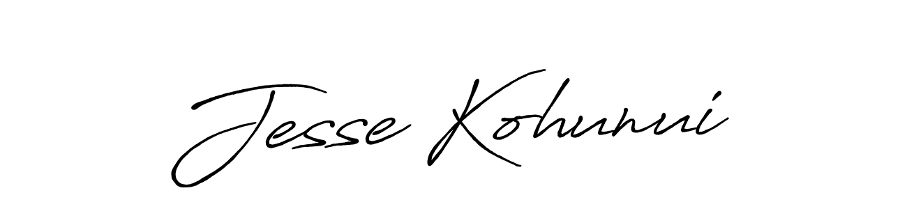 Similarly Antro_Vectra_Bolder is the best handwritten signature design. Signature creator online .You can use it as an online autograph creator for name Jesse Kohunui. Jesse Kohunui signature style 7 images and pictures png