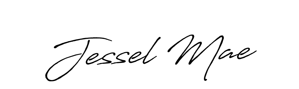 Jessel Mae stylish signature style. Best Handwritten Sign (Antro_Vectra_Bolder) for my name. Handwritten Signature Collection Ideas for my name Jessel Mae. Jessel Mae signature style 7 images and pictures png