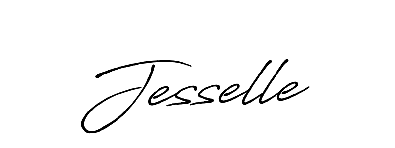 Design your own signature with our free online signature maker. With this signature software, you can create a handwritten (Antro_Vectra_Bolder) signature for name Jesselle. Jesselle signature style 7 images and pictures png
