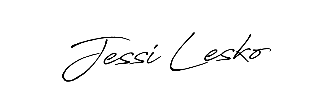 Jessi Lesko stylish signature style. Best Handwritten Sign (Antro_Vectra_Bolder) for my name. Handwritten Signature Collection Ideas for my name Jessi Lesko. Jessi Lesko signature style 7 images and pictures png