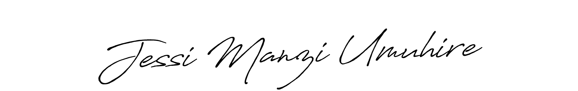The best way (Antro_Vectra_Bolder) to make a short signature is to pick only two or three words in your name. The name Jessi Manzi Umuhire include a total of six letters. For converting this name. Jessi Manzi Umuhire signature style 7 images and pictures png