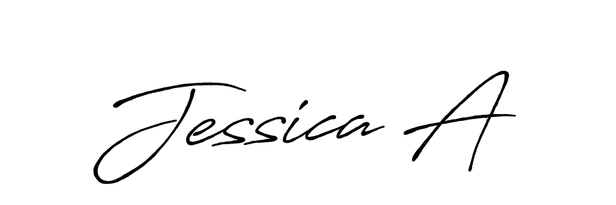 Also You can easily find your signature by using the search form. We will create Jessica A name handwritten signature images for you free of cost using Antro_Vectra_Bolder sign style. Jessica A signature style 7 images and pictures png