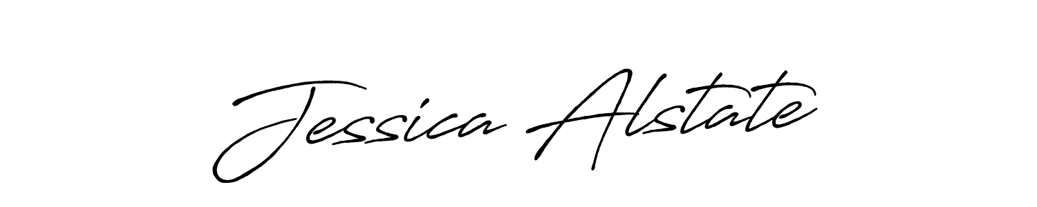 Design your own signature with our free online signature maker. With this signature software, you can create a handwritten (Antro_Vectra_Bolder) signature for name Jessica Alstate. Jessica Alstate signature style 7 images and pictures png