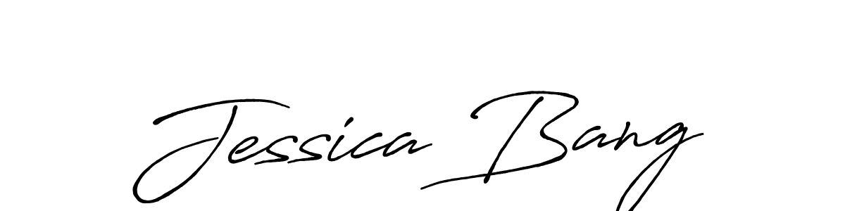 Here are the top 10 professional signature styles for the name Jessica Bang. These are the best autograph styles you can use for your name. Jessica Bang signature style 7 images and pictures png