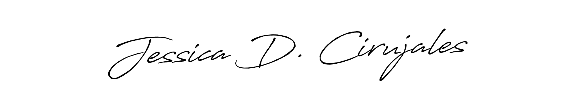 Design your own signature with our free online signature maker. With this signature software, you can create a handwritten (Antro_Vectra_Bolder) signature for name Jessica D. Cirujales. Jessica D. Cirujales signature style 7 images and pictures png