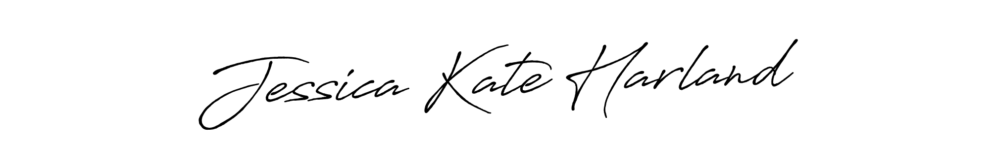 How to make Jessica Kate Harland name signature. Use Antro_Vectra_Bolder style for creating short signs online. This is the latest handwritten sign. Jessica Kate Harland signature style 7 images and pictures png