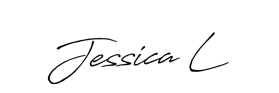 Also You can easily find your signature by using the search form. We will create Jessica L name handwritten signature images for you free of cost using Antro_Vectra_Bolder sign style. Jessica L signature style 7 images and pictures png