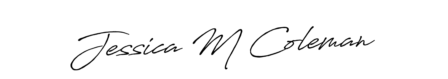 You should practise on your own different ways (Antro_Vectra_Bolder) to write your name (Jessica M Coleman) in signature. don't let someone else do it for you. Jessica M Coleman signature style 7 images and pictures png