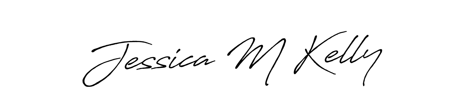 Jessica M Kelly stylish signature style. Best Handwritten Sign (Antro_Vectra_Bolder) for my name. Handwritten Signature Collection Ideas for my name Jessica M Kelly. Jessica M Kelly signature style 7 images and pictures png