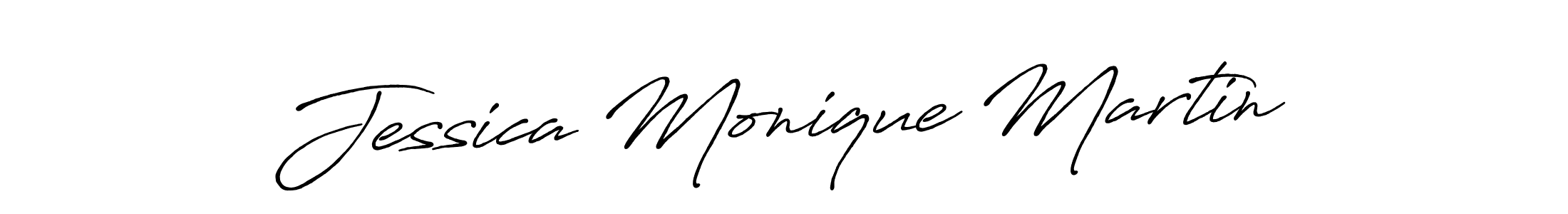 Make a beautiful signature design for name Jessica Monique Martin. With this signature (Antro_Vectra_Bolder) style, you can create a handwritten signature for free. Jessica Monique Martin signature style 7 images and pictures png