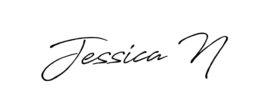 if you are searching for the best signature style for your name Jessica N. so please give up your signature search. here we have designed multiple signature styles  using Antro_Vectra_Bolder. Jessica N signature style 7 images and pictures png